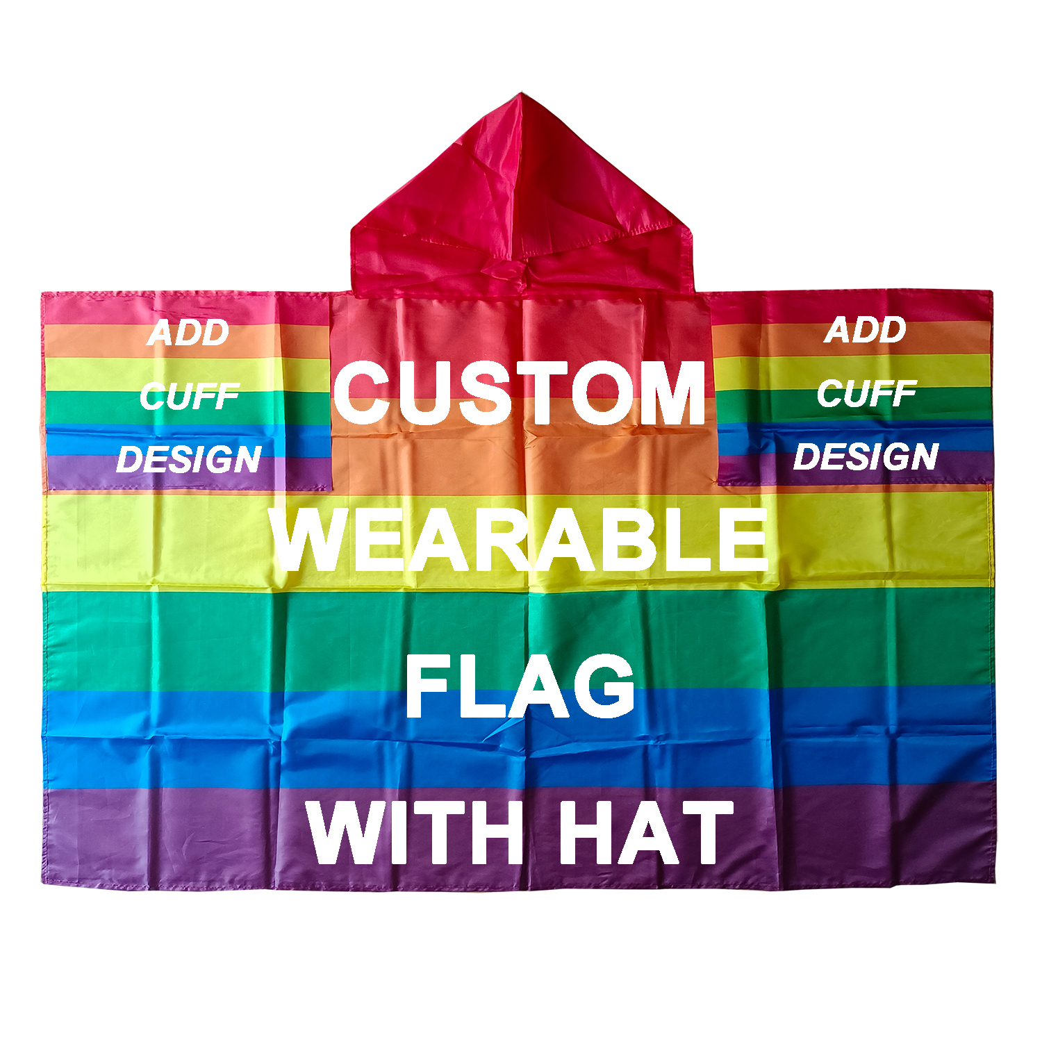 Custom Flag Clothes Personalized Wearable Flag Costume 3x5 FT/150x90 cm